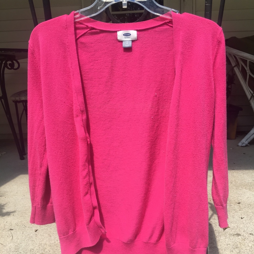 Women’s small hot pink cardigan